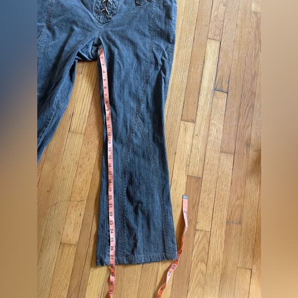 Y2K Vintage Low Rise Lace Up Jeans - Picture 7 of 8